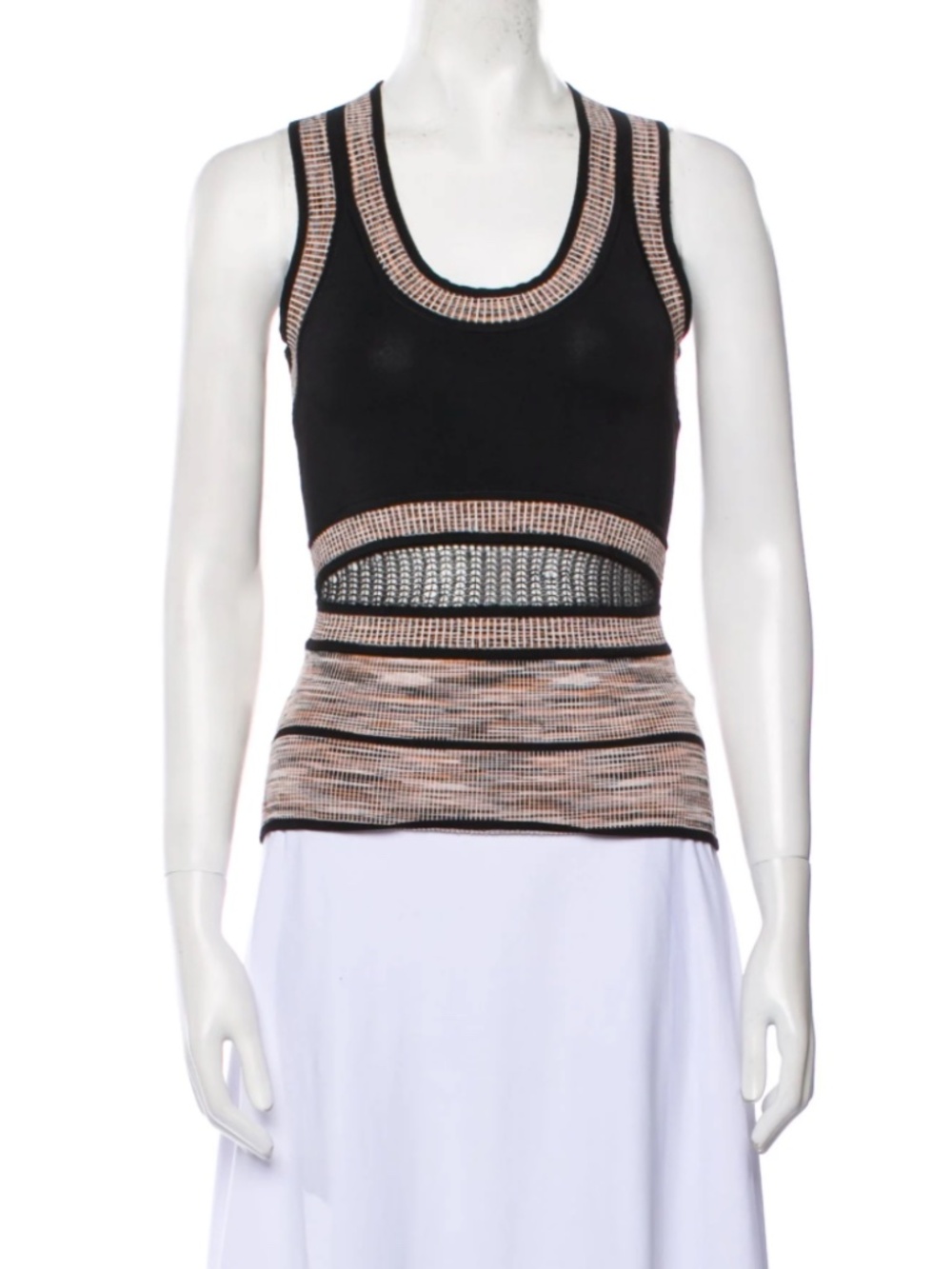 Ronny Kobo Scooped Neck Top Medium